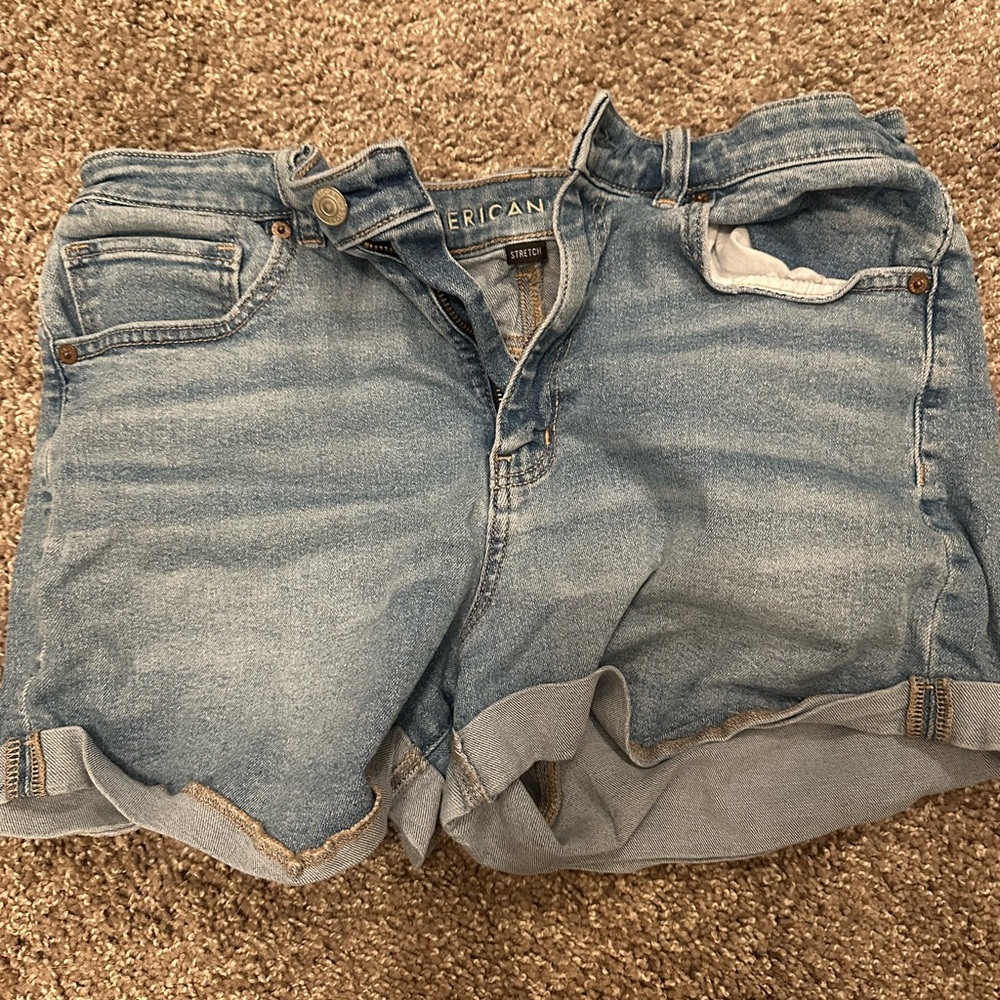 American Eagle Outfitters Women's Blue Denim Shorts